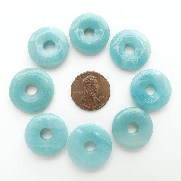 Amazonite, Donut (Bi), 20mm