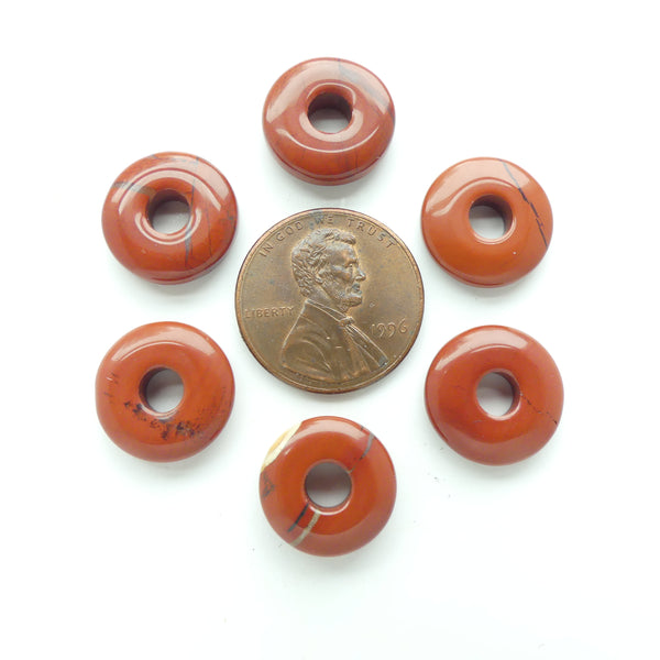 Red Jasper, Donut (Bi), 13mm