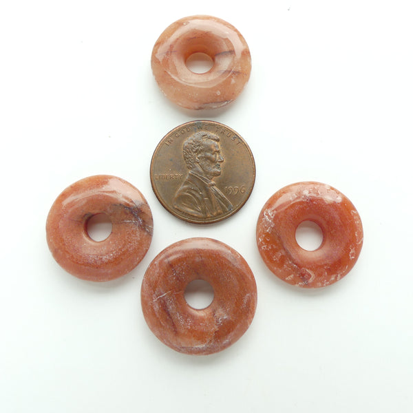 Rhodonite, Donut (Bi), 20mm