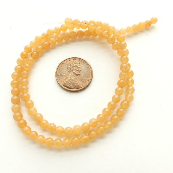 Aventurine, Red, Round 4mm