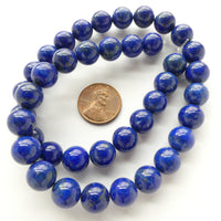 Lapis Lazuli Round 10mm Beads on 16-inch Strand