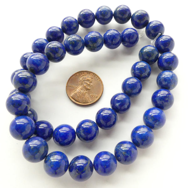 Lapis Lazuli Round 10mm Beads on 16-inch Strand