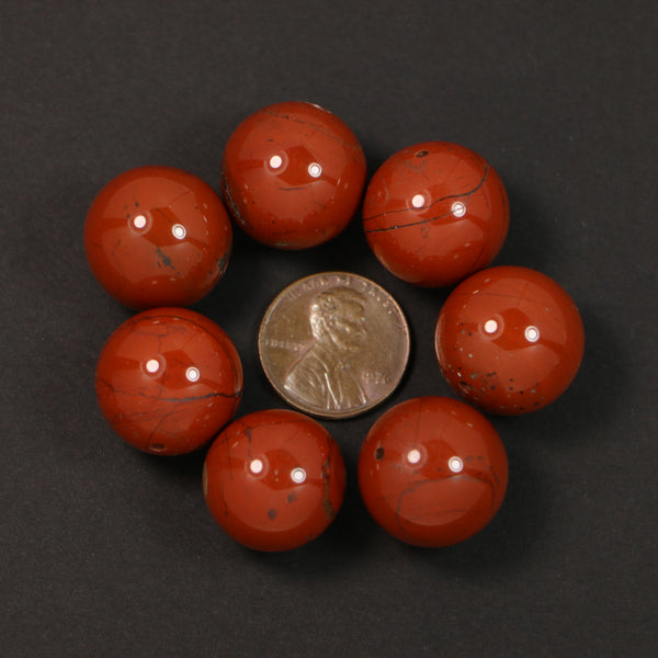 Red Jasper, Round, 16mm, Sold Individually