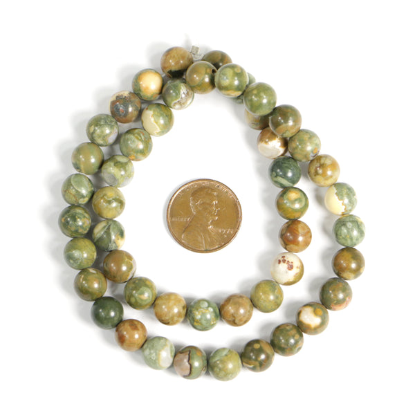 Rhyolite, Round, 8mm on 16-inch Strands