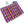 Coin/Earbuds Pouch, Handwoven Cotton, Burgundy wiith Multi-color,  4x3 inches