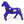 Beaded Animals, Pony, Large Nativo Style in Blue with Multicolor Designs, 5.5 Inches by 7.5 Inches