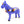 Beaded Animals, Pony, Medium Nativo Style, Cornflower Blue with Multicolor Designs, 4.5