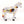 Beaded Animals, Pony, Medium Nativo Style, White with Multicolor Designs, 4.5