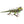 Beaded Animals, Iguana Greens and Browns with Silver Belly, 11 inches Long