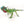 Beaded Animals, Iguana Green and Brown with Red Beard, 11.5 inches Long