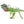 Beaded Animals, Iguana Green and Brown with Red Beard, 11.5 inches Long