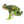Beaded Animals, Giant Frog in Realistic Greens & Brown but with Geometric Designs, 4x4 inches