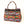 Carpet Bag Style Large Tote/Weekender Bag, Leather & Huipil, 13x19x6 inches