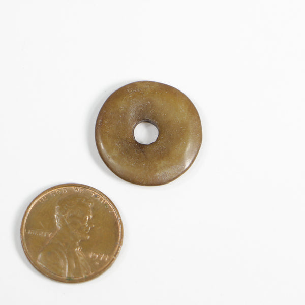 Serpentine, Brown, Donut (Bi), 20mm