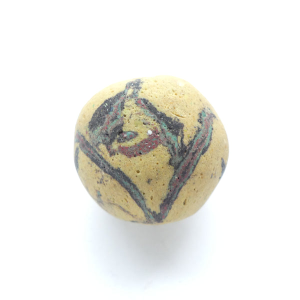 Powderglass "Bodom" Style Bead, Vintage 1970s Version, 33mm Diameter