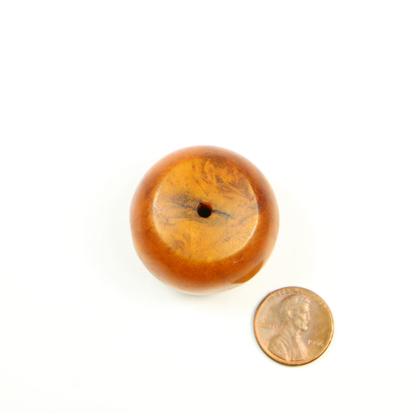 African Amber, Medium Dark Glowing Amber, 24x35mm