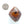 African Amber, Antique Diamond Shape 33x30mm Deep Rich Brown Color, Two-Way Holes