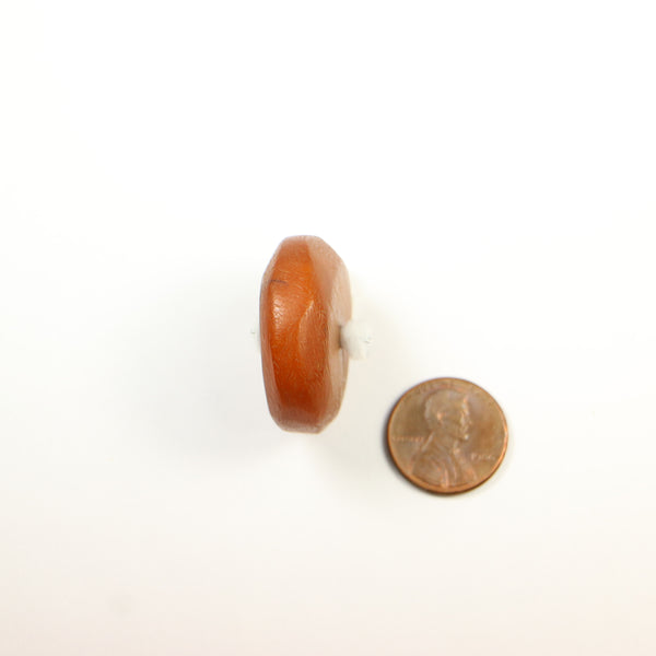 African Amber, Rondel Slice, 30mm Diameter