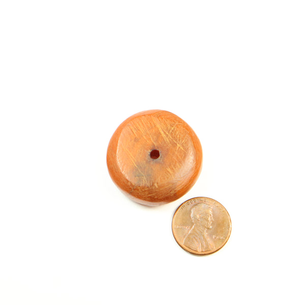 African Amber, Rondel Slice, 30mm Diameter