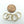 Rings, Cast Gold Plated, 14mm Diameter, Sold by Sets of 4