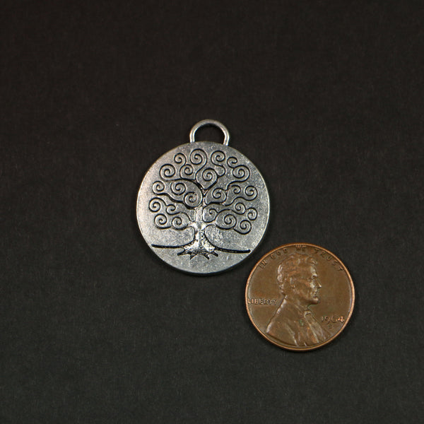 Pendants, Medium, Tree of Life, 23mm Diameter