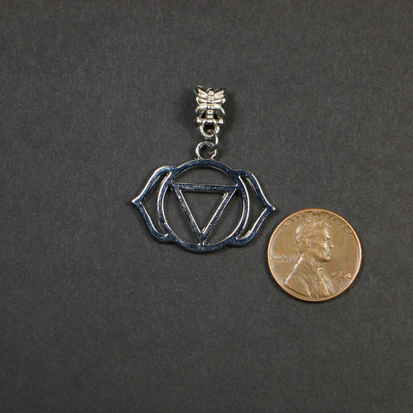 Pendants, Medium, Charka Symbols, Third Eye Chakra, 28mm Diameter