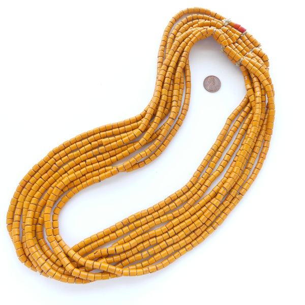 Naga Konyak Necklace, Vintage 8 Strands 30" Long