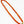 Naga Konyak Necklace, Vintage 1 Strand with Orange Beads and 1 Shell, 26 inches Long