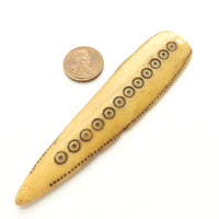 Bone, Ethiopian Vintage Shaman's Pendant, 4 inches Long