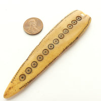Bone, Ethiopian Vintage Shaman's Pendant, 4 inches Long