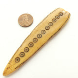 Bone, Ethiopian Vintage Shaman's Pendant, 4 inches Long