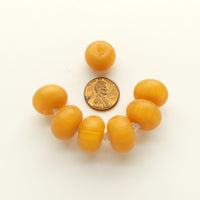 African Amber, Faux Amber, Butterscotch Color Oblates, 12x17mm, Sold in Sets of 6