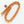 Resin, Orange, Oval 15x12mm on 16-inch Strand