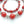 Necklace of Antique Venetian White Heart Beads in Various Shapes with Silver, 23 inches long
