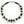 Batik Bone Necklace with Mali Silver and Matte Black Glass, 20.5 inches long