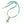 Delicate Turquoise Necklace with Mini Cross of Agadez Pendant & Indian Silver, 17-inches long