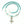 Delicate Turquoise Necklace with Mini Cross of Agadez Pendant & Indian Silver, 17-inches long