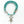 Turquoise with Tuareg Iferwane Silver Cross and Vintage Tuareg Beads, 17-inches Long