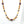 Necklace, Bone, Carved & Antiqued with Amber & Burgundy Resin,  28 inches Long