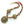 Himalayan Master Metalwork in Brass with Carnelian and Turquoise, 19 inches
