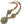 Himalayan Master Metalwork in Brass with Carnelian and Turquoise, 19 inches