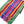 Scarves, Handwoven Cotton with Fringe, Bright Multi Stripe, 9 inches wide, 4.5 ft long