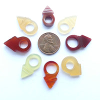 Talhakimt Agate Amulets, Set of 8