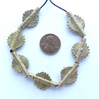 Brass, Lost Wax Cast Sun Discs, Medium, Set of 7