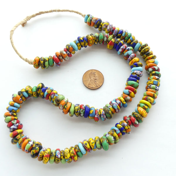 Powder Glass (Fused) New Donuts, Multi-Color,