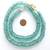 Powder Glass (Fused) New Donuts, Light Aqua