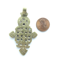 Brass, Ethiopian Coptic Cross, Medium