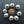 Silver (White Metal) Mali Hollow Bicone Beads, Small, Set of 8