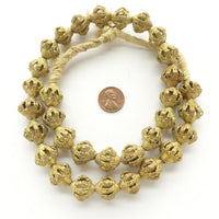 Brass,Lost Wax Cast Bicones, Ghana, Strand