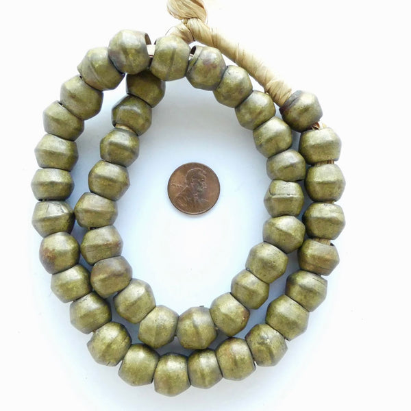 Brass, Bicones, Antique Cameroon, Large